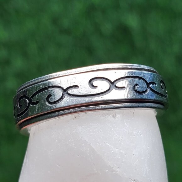 Stainless Steel Fashion Spinner Ring for Men/Women, AAAQL1022 - Picture 1 of 11